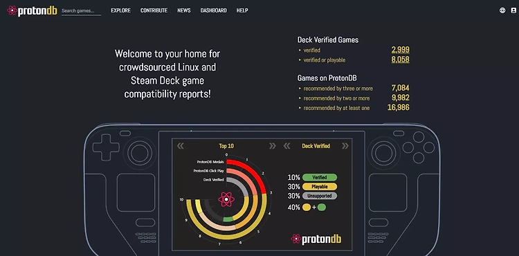 스팀덱 게임 호환성 체크하기 - ProtonDB