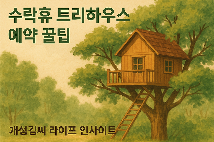 수락휴 트리하우스 예약 꿀팁, 서울 도심 속 힐링 숙소 완벽 가이드 주제 시각자료