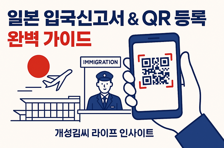 일본 입국신고서 작성법부터 비짓재팬 웹 QR 등록까지 완벽 정리 주제 시각자료