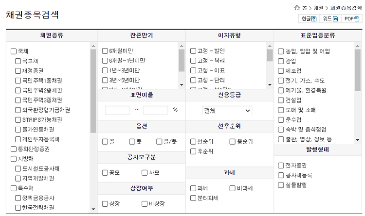 SEIBro에 실린 채권을 모두 알아보자! - (1) 국채