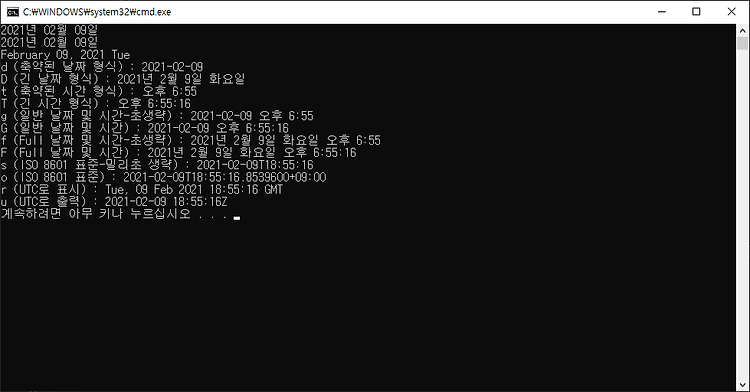 [C#] 13일차 - 88. DateTime Format