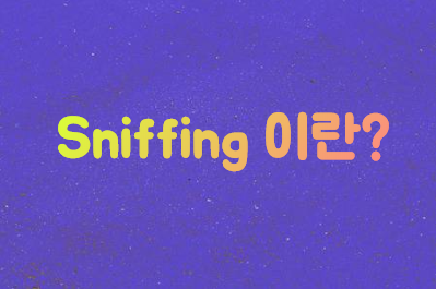 [Security Theory] Sniffing(스니핑) 이란?