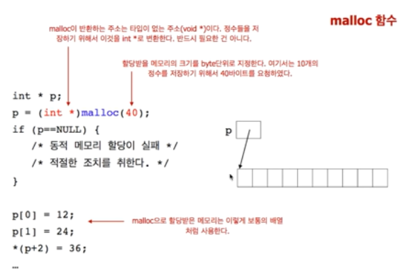 [1] C review < 동적메모리 할당 >