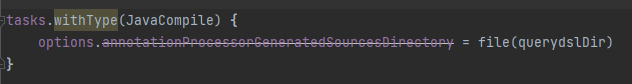 [QueryDSL] annotationProcessorGeneratedSourcesDirectory deprecated