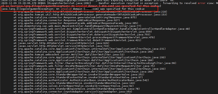 '[Apache Tomcat - (5) ] An invalid domain [.domain.com] was specified for this cookie 오류 [ 쿠키 관련 오류 ]' 포스트 대표 이미지