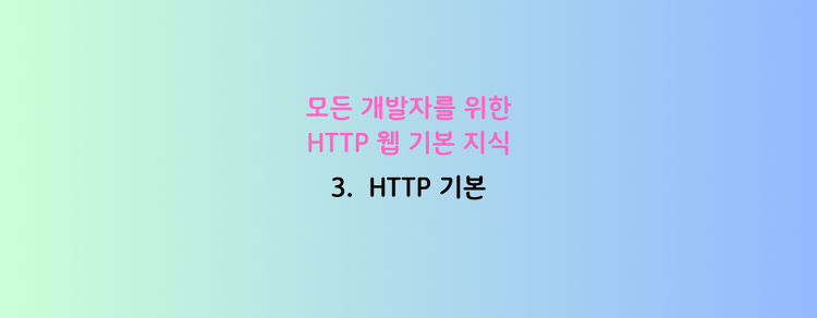 [모든 개발자를 위한 HTTP 웹 기본 지식] 3. HTTP 기본