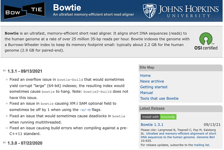 Bowtie Alignment 분석 도구 설치 및 실행 방법