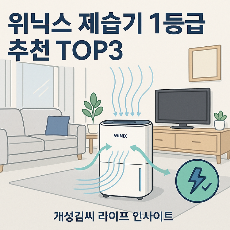 위닉스 제습기 1등급 추천 모델 TOP3, 전기세 아끼는 구매 꿀팁까지 주제 시각자료