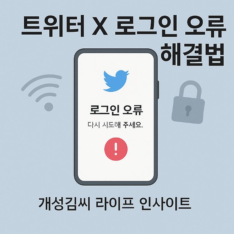 트위터 X 로그인 오류 해결법, 인증·캐시·서버까지 완전 정리 주제 시각자료