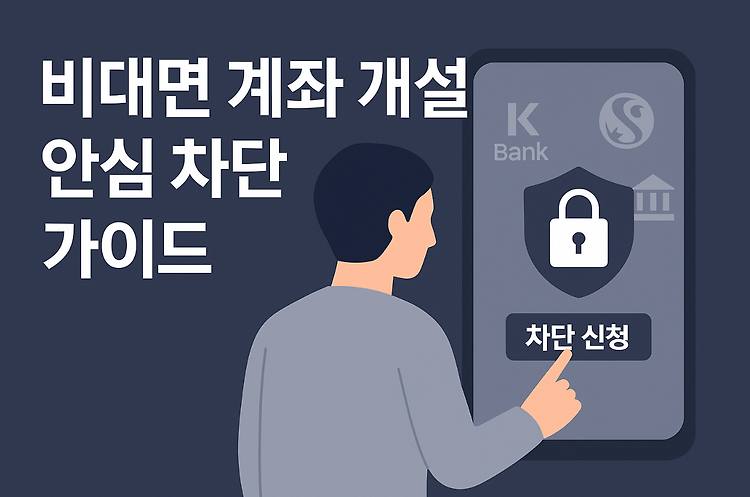 비대면 계좌 개설 안심 차단, 2025년 금융보안의 핵심 제도 주제 시각자료