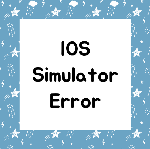 Unable to boot the Simulator