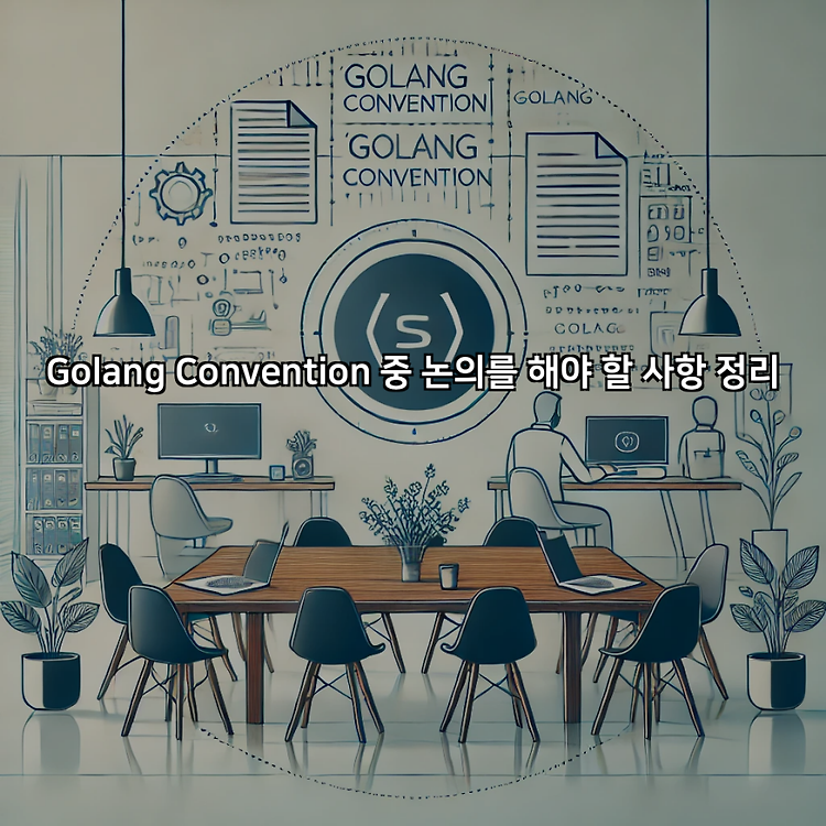 Golang Convention 중 논의를 해야 할 사항 정리