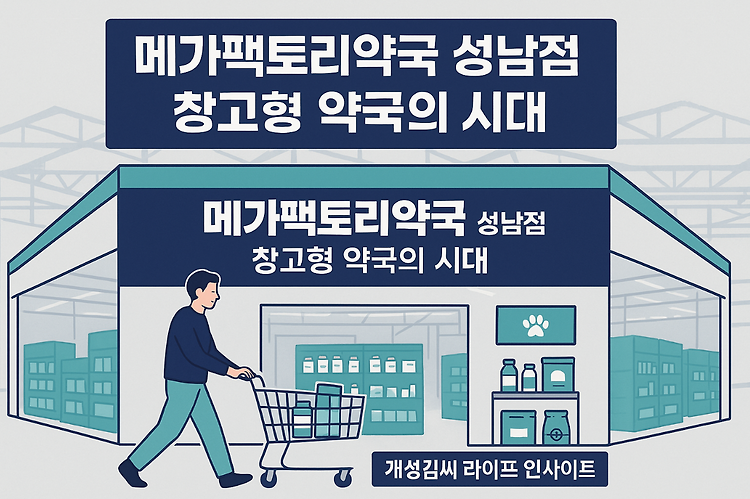 메가팩토리약국 성남점, 창고형 약국의 시대가 시작됐다 주제 시각자료