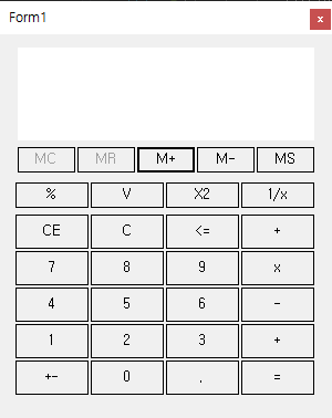 [C#] 22일차 - 161. WinForm 윈도우 표준 계산기