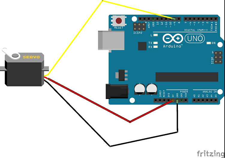 arduino에서  servo 모터 제어