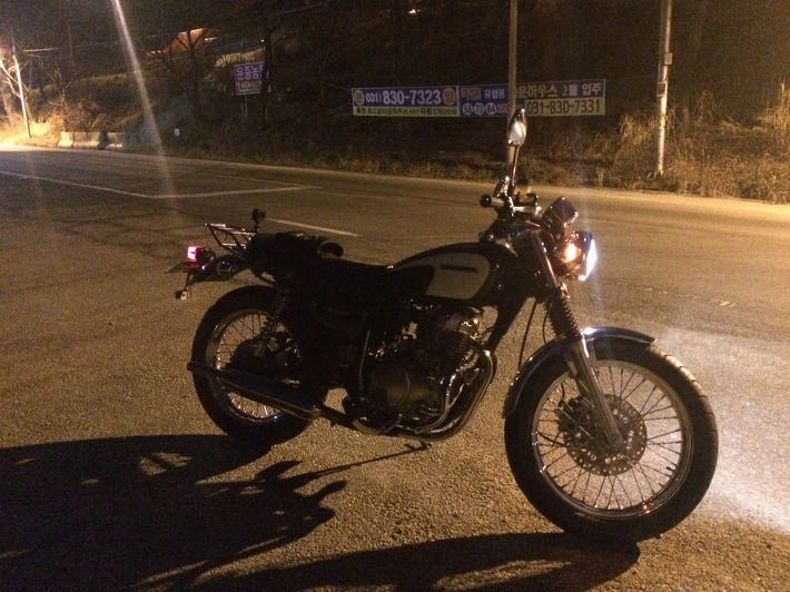 빅싱글 혼다 cb400ss 하오개로 라이딩, 리어캐리어 장착, 클래식바이크, 단기통 포스트 썸네일