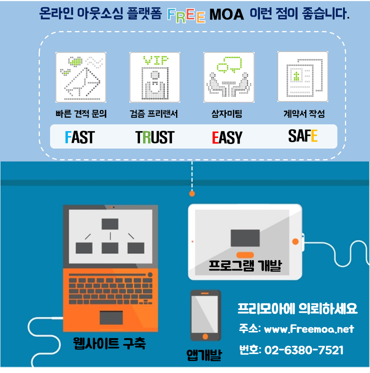 프로젝트 외주 맡기기 어렵지 않습니다. 포스팅 썸네일 이미지