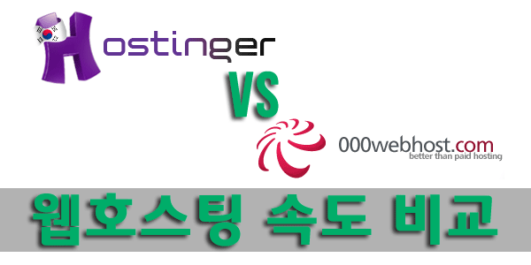 무료웹호스팅 속도 비교 000webhost,hostinger 포스팅 썸네일 이미지