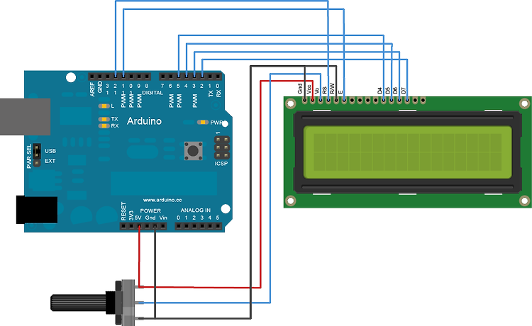 arduino uno에 연결된 LCD에 현재 날짜/시간(RTC)  출력하기