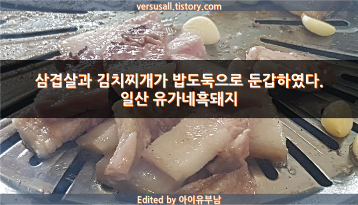 일산 덕이동 맛집 : 삼겹살과 김치찌개가 밥도둑!? 유가네흑돼지!!