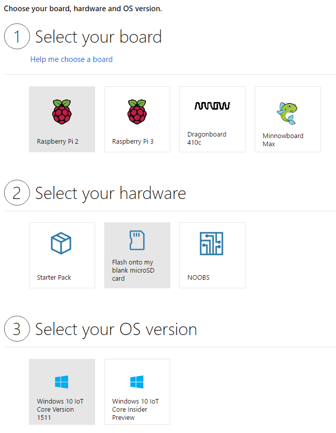 Raspberry Pi 3에 Windows 10 IoT Core 설치 및 샘플 앱 테스트