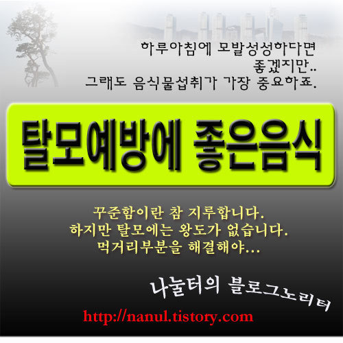 탈모예방에좋은음식 정리해봤어요 모리가나 요것도알죠? 포스팅 썸네일 이미지