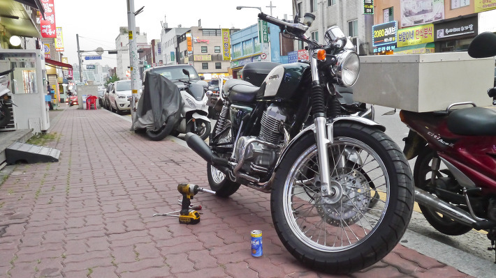 빅싱글 혼다 cb400ss 환경검사, 이륜자동차검사, 배출가스, 배기소음 기준, WM 머플러 포스트 썸네일