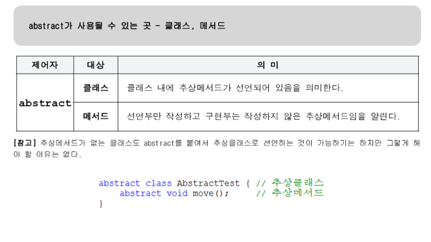 abstract란 무엇인가