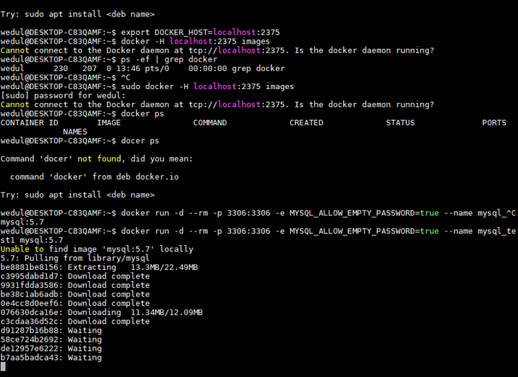 Windows Subsystem for Linux (ubuntu)에 Docker 설치