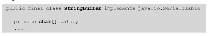 String buffer class의 특징