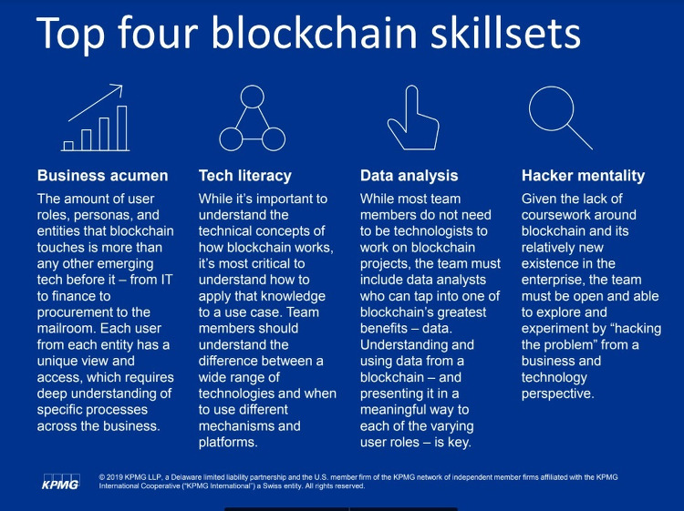 KPMG: The top 4 skills to launch a career in blockchain (KEEP)