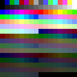 표준 VGA 256색 색상 이미지