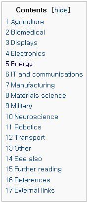 WIKI 혁신 기술 정리 (List of emerging technologies)