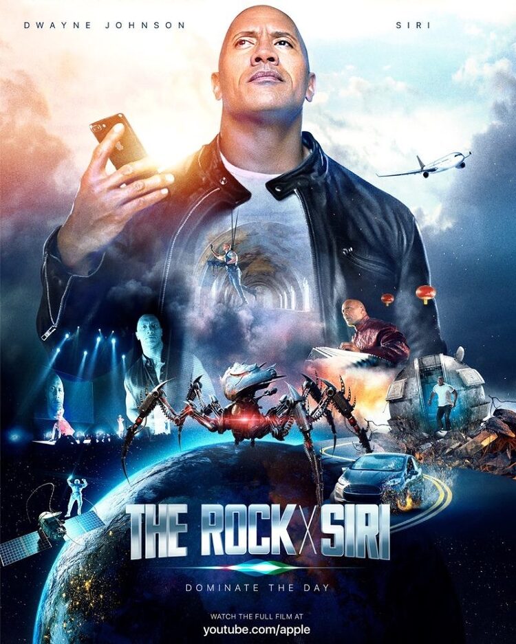 'Rock X Siri : Dominate the Day' 단편 영화가 유튜브에서 공개됩니다!