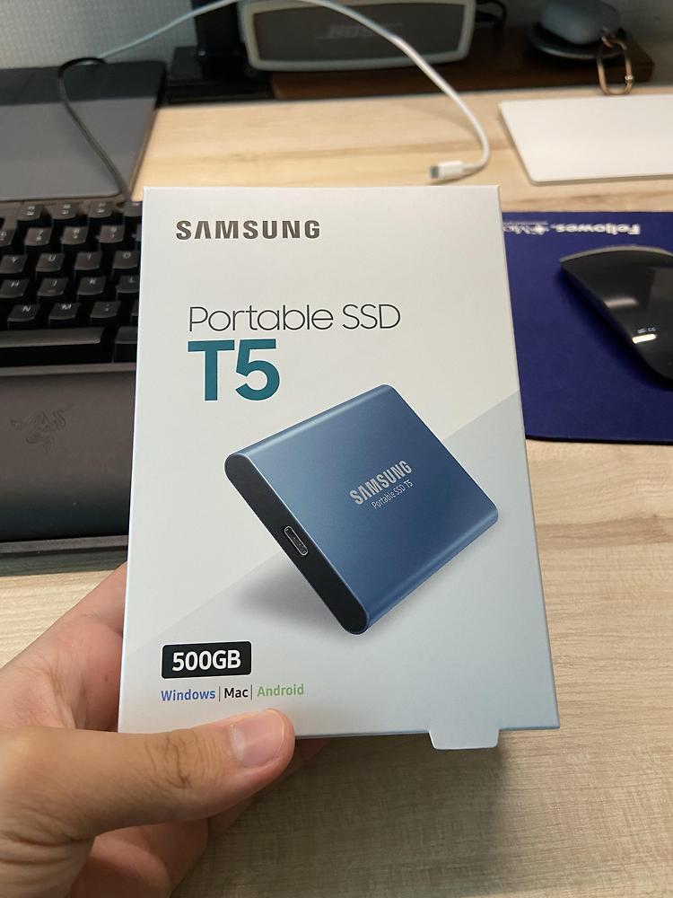 파이널컷 편집용 SSD (Samsung T5) 구입하였습니다.