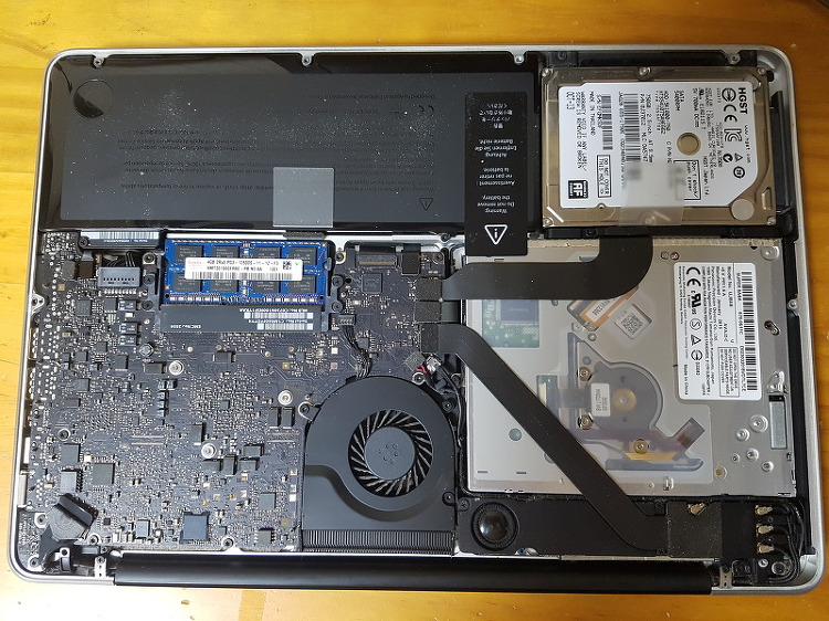 맥북프로 13인치 mid 2012 배터리 SSD 교체 후기