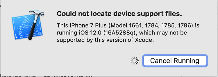 xcode 10 beta - iOS 12 빌드하기 (Could not locate device support files 해결하기)