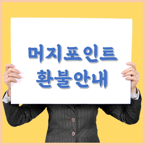 머지포인트 환불방법 :: 소상공인 희망회복자금