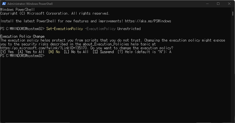[Error Fix] File 'C:\ ...' cannot be loaded because running scripts is ...