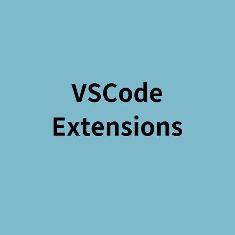 [VSCode] Extensions 추가하기