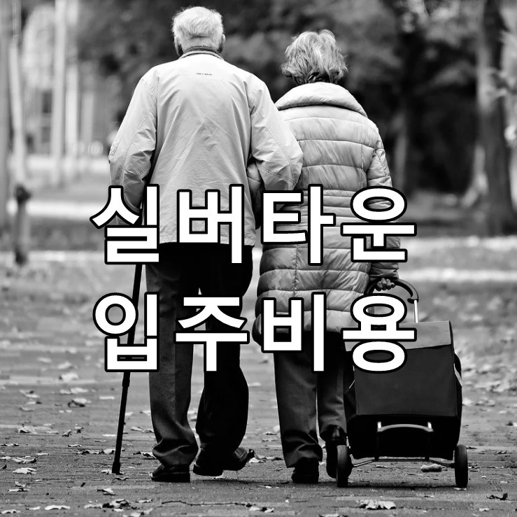 실버타운 입주비용 비교