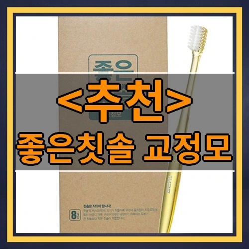 좋은칫솔 교정모 추천