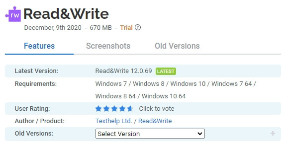 Read&Write 무료 다운로드