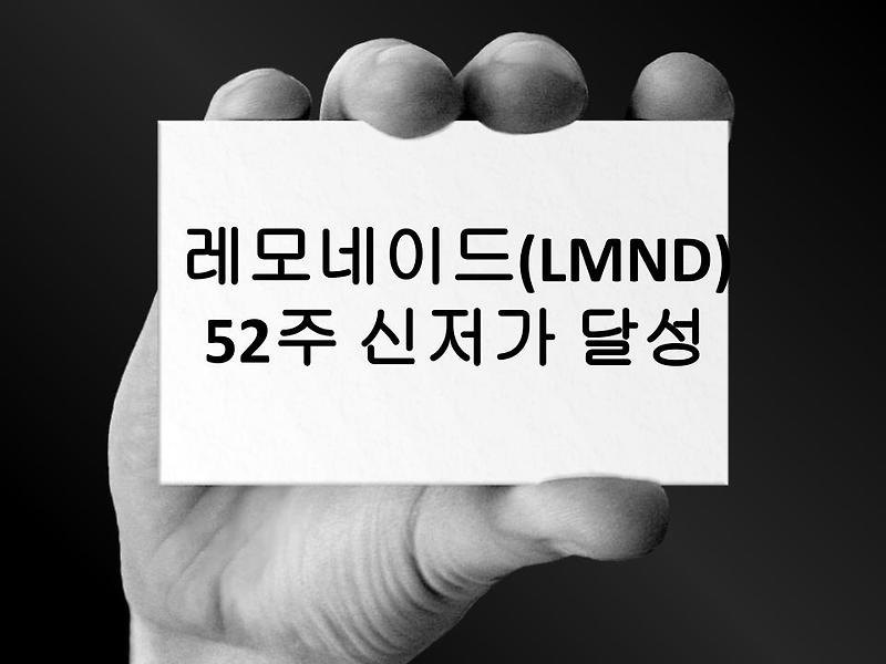 레모네이드(LMND) 주가 - 52주 신저가, 지금이 바로 매수 타이밍?!