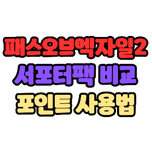 패스오브엑자일2 서포터 팩, 어떤 걸 사야 할까? 포인트 사용법까지 정리!
