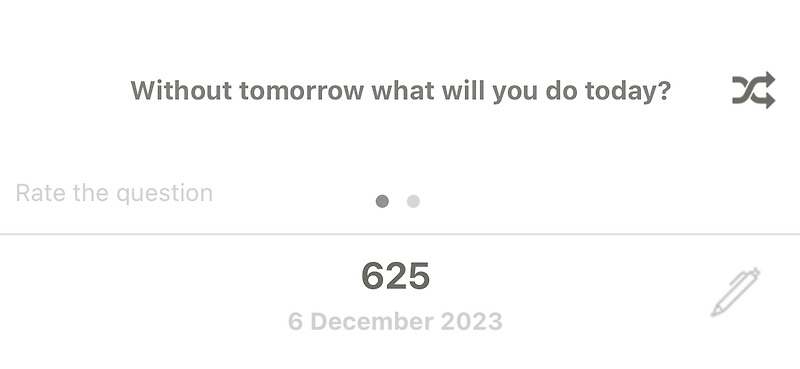 Question Diary 231206WED: Q625
