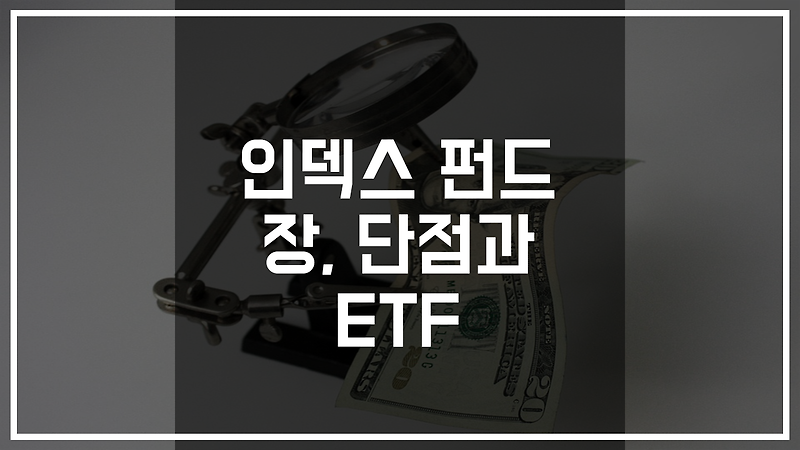 인덱스 펀드에 투자하기 전 알아야 할 것 (장점, 단점, ETF)