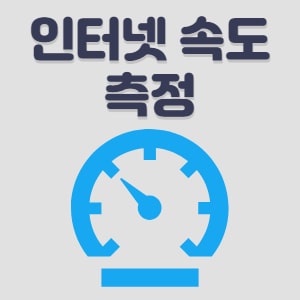 인터넷 속도 측정 사이트 3개, 무설치 측정법