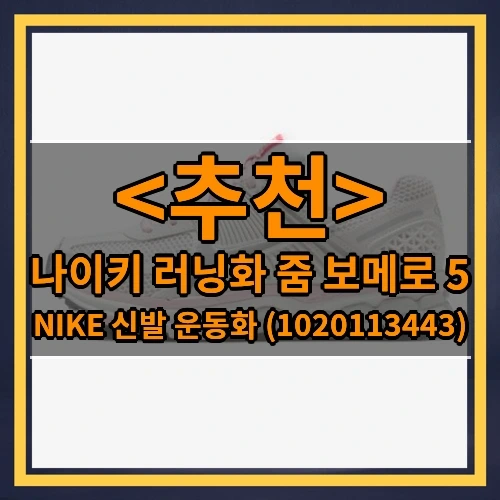 나이키 러닝화 줌 보메로 5 추천